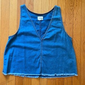Wilfred Free Denim V-neck tank top